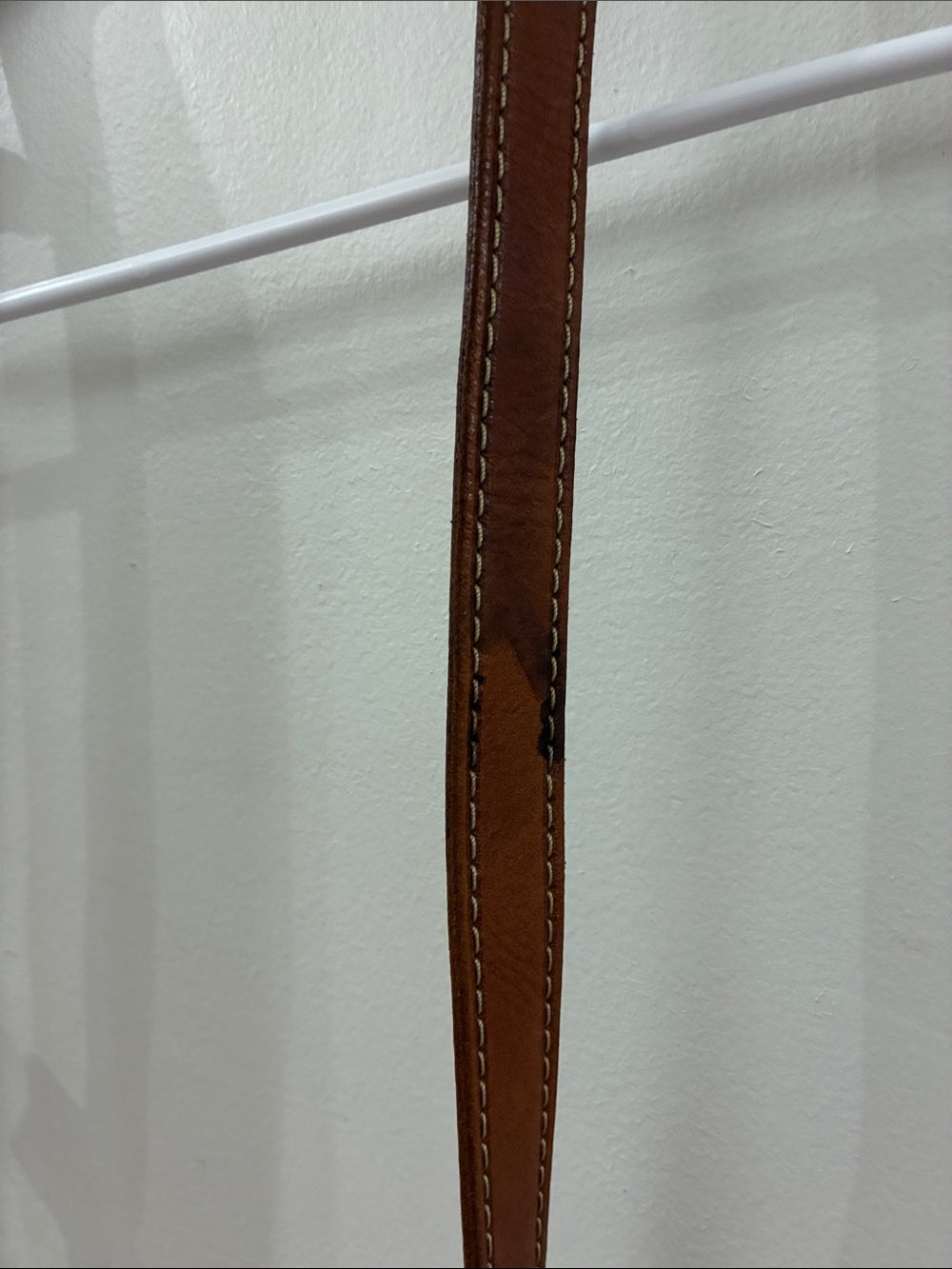 Fossil Classic Cream Crossbody Bag with Tan canvas with Leather Trim - Picture 3 of 8
